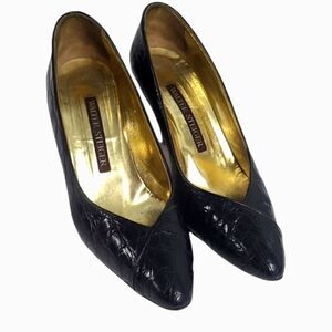Walter Steiger Black Leather Pumps Size 6.5‎
